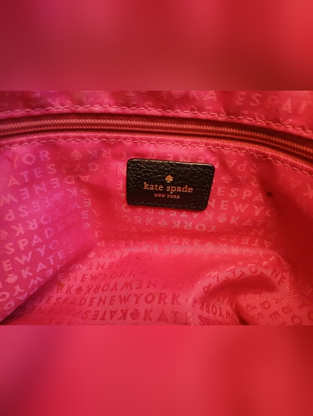 Kate Spade Black Pebbled Leather Satchel with Gold Hardware - Picture 7 of 16